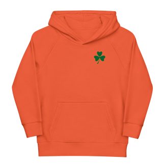 Kids Shamrock eco hoodie - orange