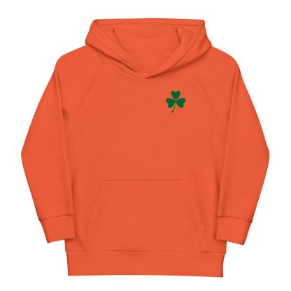 Kids Shamrock eco hoodie - orange