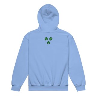 Kids Shamrock heavy blend hoodie - blue