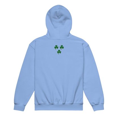 Kids Shamrock heavy blend hoodie - blue