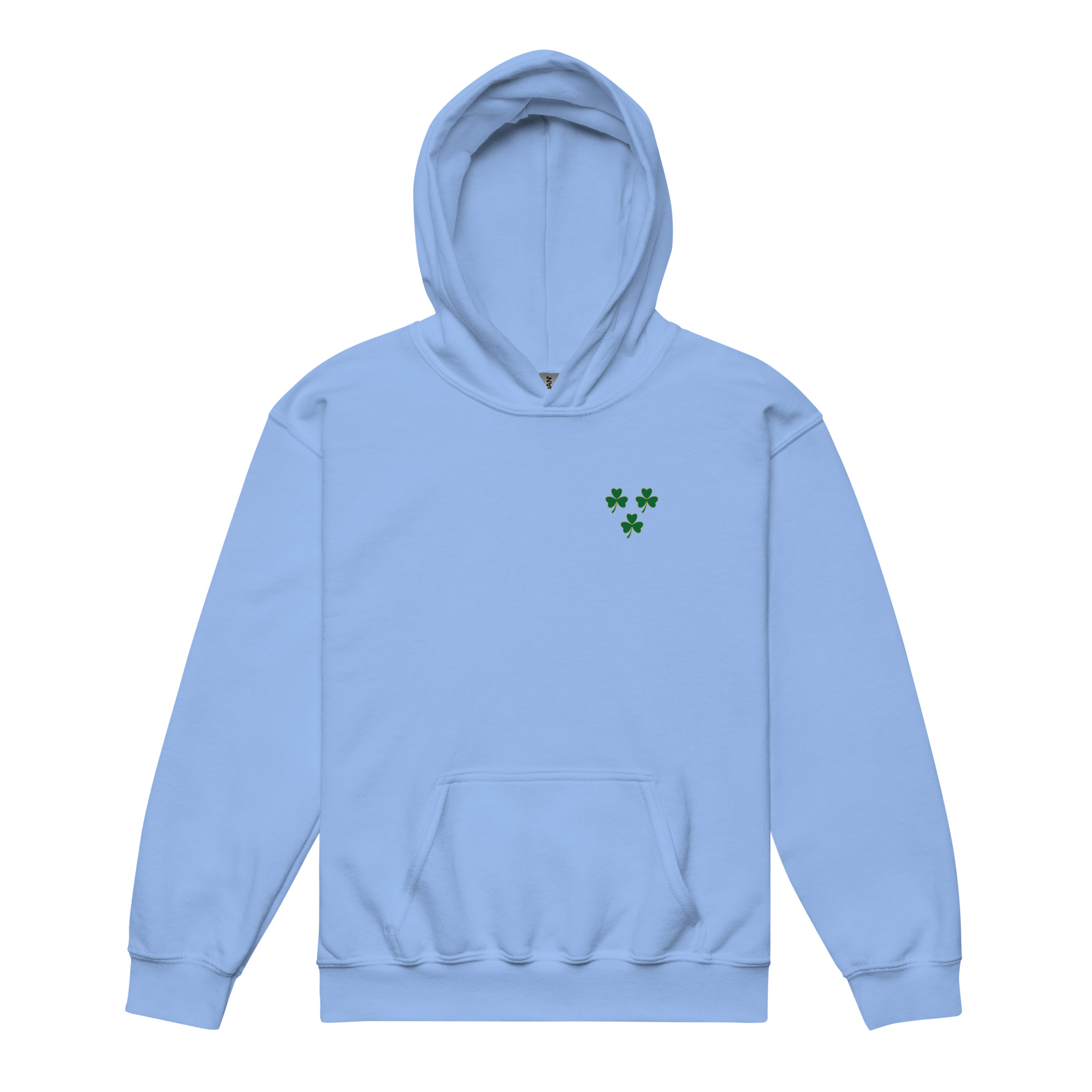 Kids Shamrock heavy blend hoodie - blue - Image 2