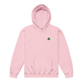 Kids Shamrock heavy blend hoodie - pink